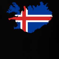 Iceland Flag Map T Shirt 22646975