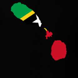 Saint Kitts Flag Map T Shirt 22646985