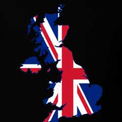 United Kingdom UK Flag Map T Shirt 22646989