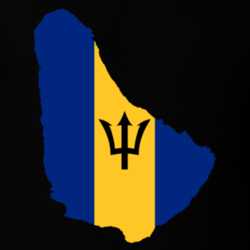 Barbados Flag Map T Shirt 22646994