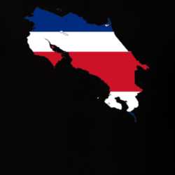 Costa Rica Flag Map T Shirt 22646999