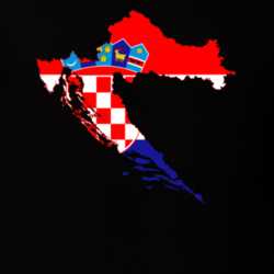 Croatia Flag Map T Shirt 22647000