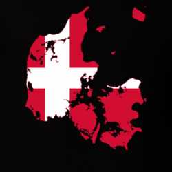 Denmark Flag Map T Shirt 22647003