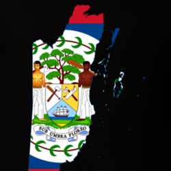 Belize Flag Map T Shirt 22647004