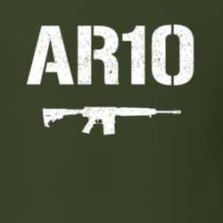 Ar10 Assult Rifle Military Distressed T Shirt 23293290