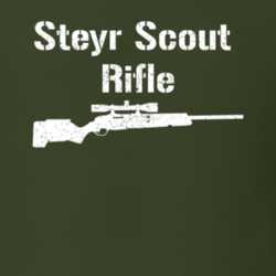 Steyr Scout Rifle Rifle Proper Military Distressed T Shirt 23807925