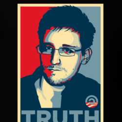 Edward Snowden Truth Hope Poster T Shirt 23889108