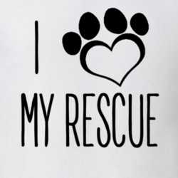 I Love My Rescue Dog Print Heart National Dog Day T Shirt 24143251