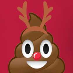 Christmas Poop Emoji Holiday Reindeer Antlers T Shirt 25342662