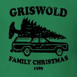 Griswold Family Christmas 1989 National Lampoon's Christmas Vacation Holiday Black T Shirt 25345189