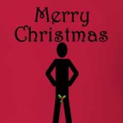 Merry Christmas Funny Mistletoe Rude Christmas Shirt 25391036