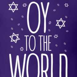 Oy To The World Funny Hanukkah Jewish Shirt 25629005