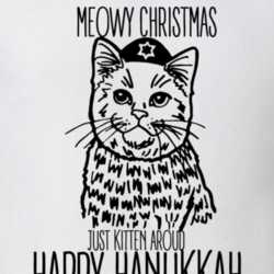 Funny Hanukkah Cute Kitten Holiday Shirt 25629047