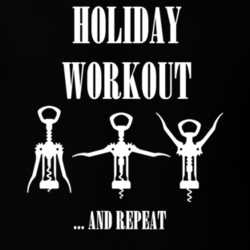 Holiday Workout Funny Christmas Wine Shirt 25695754
