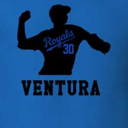Yordano Ventura Number 30 silhouette T Shirt 26639081