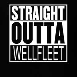 Straight Outta WELLFLEET Parody Movie T Shirt 28784412