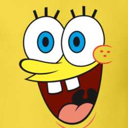 Spongebob Kids TV Show Chracter Full Face T Shirt 29827602