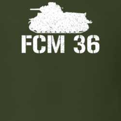 France Light Tank FCM 36 Military T Shirt 30576969