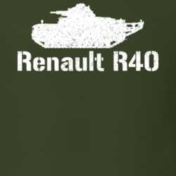 France Light Tank Renault R40 Military T Shirt 30576971