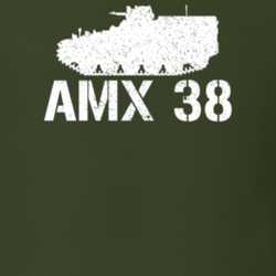 France Light Tank AMX 38 Military T Shirt 30576974