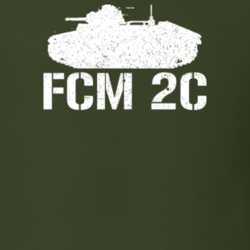 France Heavy Tank FCM 2C Military T Shirt 30576983