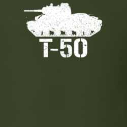 Soviet Union Light Tank T-50 Military T Shirt 30577040