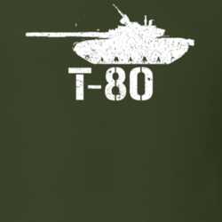 Soviet Union Light Tank T-80 Military T Shirt 30577045