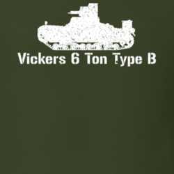 United Kingdom Light Tank Vickers 6 Ton Type B Military T Shirt 30577069