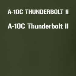 A-10C Thunderbolt II Jet Military T Shirt 30586564