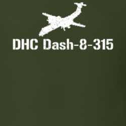 DHC Dash-8-315 Propeller Military T Shirt 30587010
