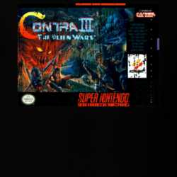 Contra III The Alien Wars Nintendo Video Game Box Cool T Shirt 30603710