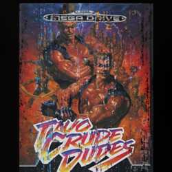 Two Crude Dudes Arcade Vintage Sega Video Game Box Cool T Shirt 30603749