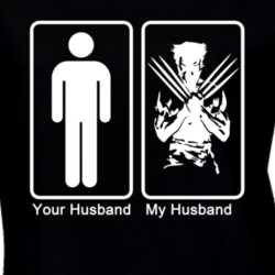 Wolverine My Husband Your Husband Superhero Funny T Shirt 30619737