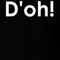 D'oh! The Simpsons TV Show Quote T Shirt 30777581