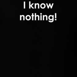 I know nothing! Hogan's Heroes TV Show Quote T Shirt 30777618