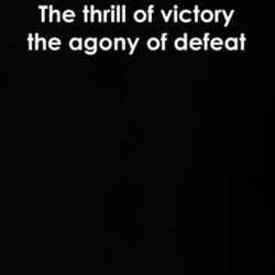 The thrill of victory the agony of defeat ABC's Wide World of Sports TV Show Quote T Shirt 30777687