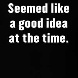 Seemed Like A Good Idea At The Time Funny T Shirt 31225815