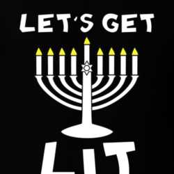 Lets Get Lit Hanukkah Menorah Funny Holiday T Shirt 32109898