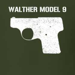 Walther Model 9 Pistol Military Distressed Revised T Shirt 32574878
