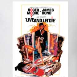 Live And Let Die 007 Movie Cover T Shirt 32592813