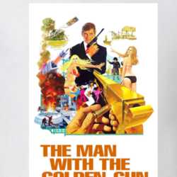 The Man With The Golden Gun 007 Movie Cover T Shirt 32592816