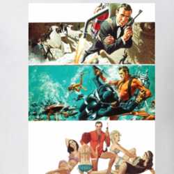 Thunderball 007 1965 007 Movie Cover T Shirt 32592826