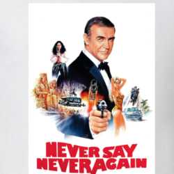 Never Say Never Again 007 Movie Cover T Shirt 32592844
