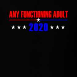 Any Functioning Adult 2020 Political Presidential Funny Parody T Shirt 32740299