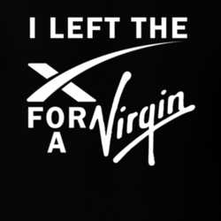 I Left The Ex For A Virgin Spacex Funny Space T Shirt 32949151