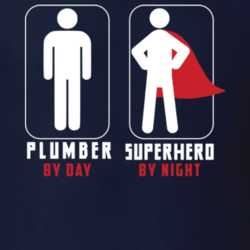 Plumber By Day, Superhero By Night T Shirt 33519755