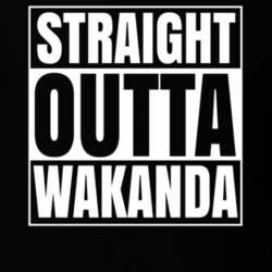 Straight Outta Wakanda Black Panther Movie Parody T Shirt 33576490