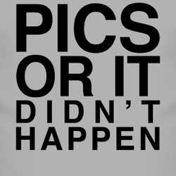 Pics Or It Didnt Happen T Shirt 81588-NPT