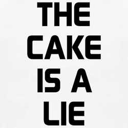 The Cake Is A Lie T Shirt 82625-NPT