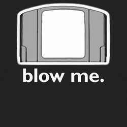 Nintendo N64 Cartridge Blow Me Funny T Shirt 83370